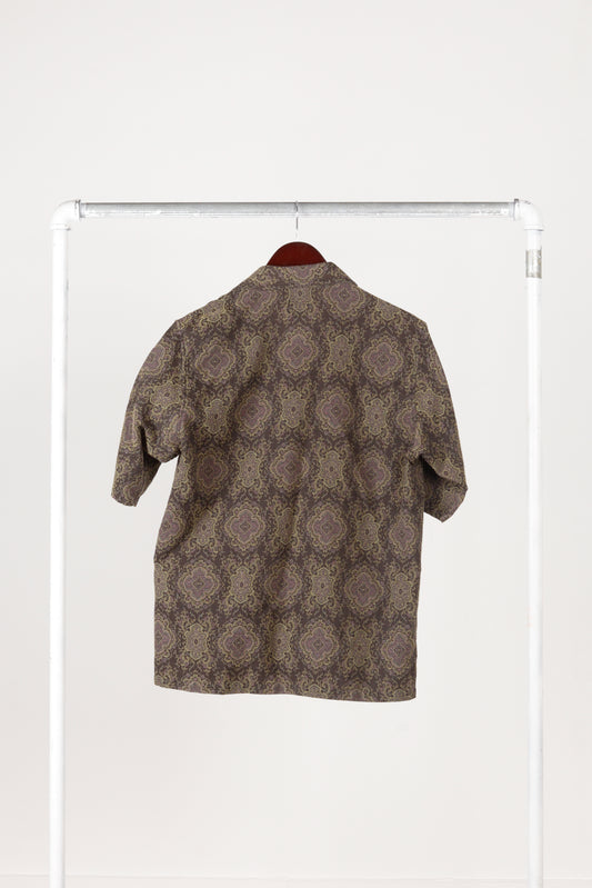 Needles SS23 'Arabesque Jacquard Cabana Vacation' Shirt Brown (2023)