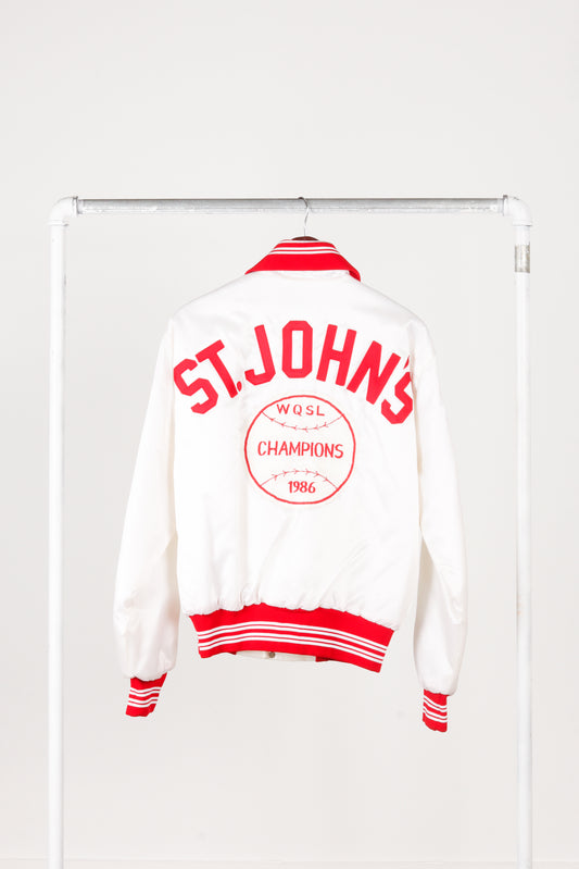 Vintage 1986 'St Johns WQSL Champions' Satin Jacket