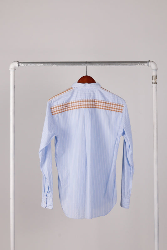 Comme des Garçons HOMME DEUX SS13 'Gingham Plaid Trimmed Striped' Shirt (2013)