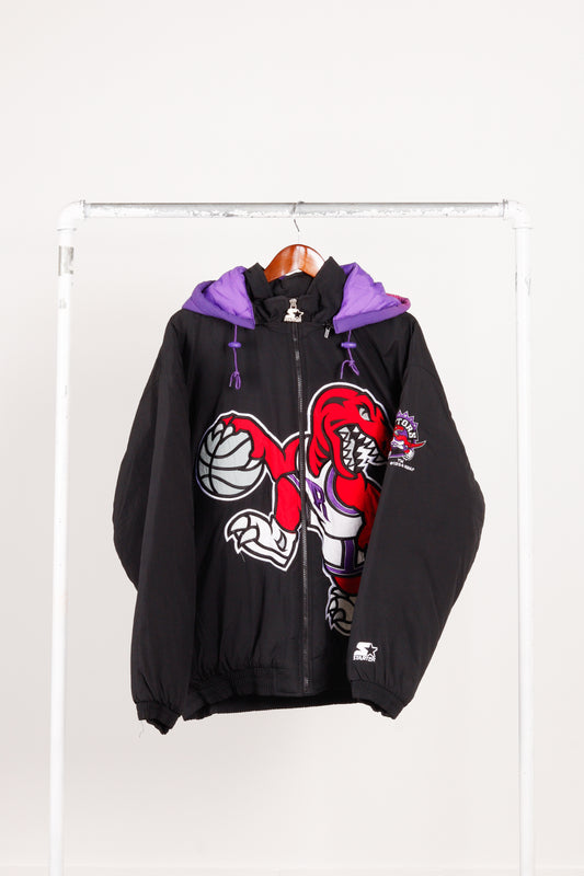 Vintage 90's Starter 'Toronto Raptors Big Logo' Full-Zip Jacket