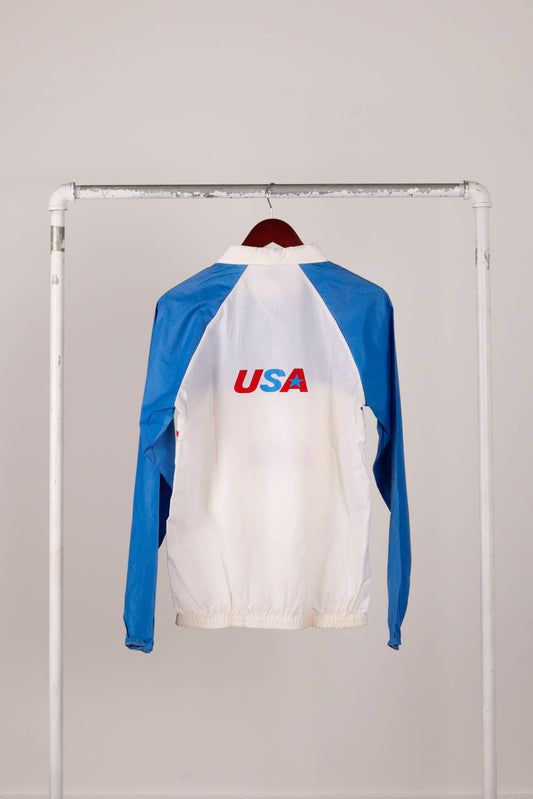 Vintage 1984 Team USA 'Olympic Games' 1/4 Zip Up Pullover Windbreaker Jacket