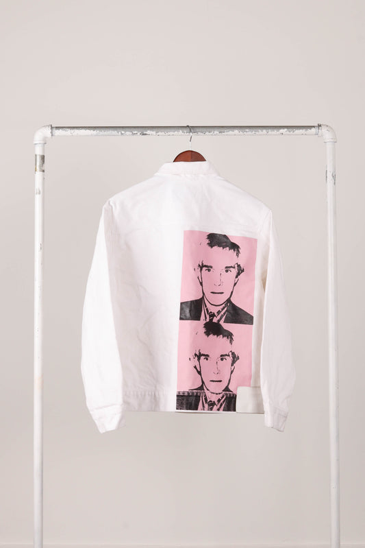 Calvin Klein 205W39 by RAF Simons x Andy Warhol SS18 'Rinse Pink Print' Denim Jacket (2018)