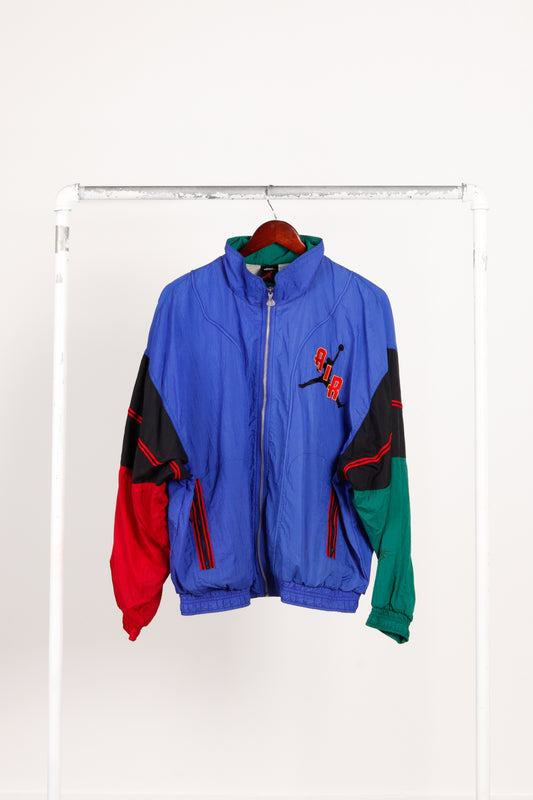 Vintage 1993 Nike Air Jordan 'Color Block' Windbreaker Track Suit Blue