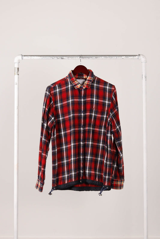 Sacai FW12 'Plaid Flannel' Coach Jacket Red (2012)