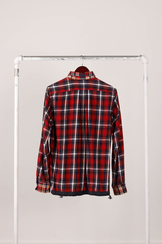 Sacai FW12 'Plaid Flannel' Coach Jacket Red (2012)