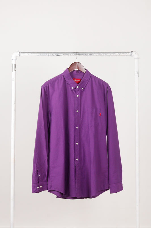 SS17 Supreme 'Lightweight Oxford' Shirt Purple (2017)