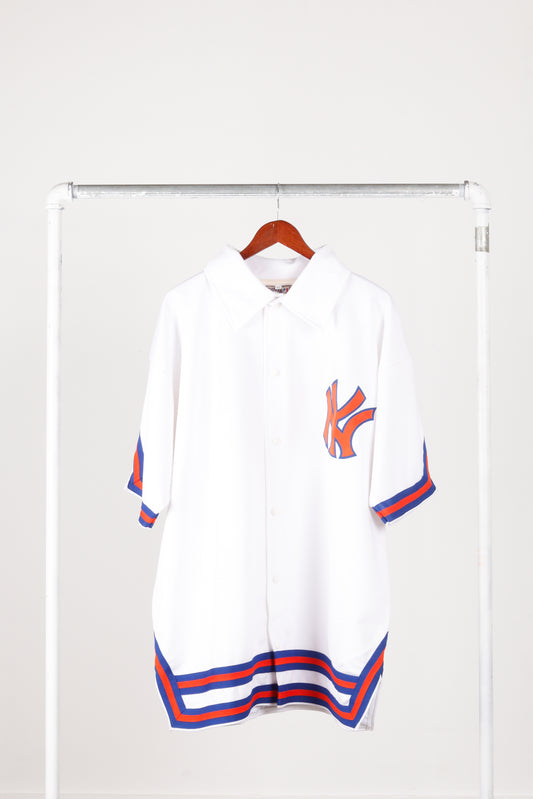 Mitchell & Ness '1969-70 New York Knicks Home' Warm Up Snap Shirt