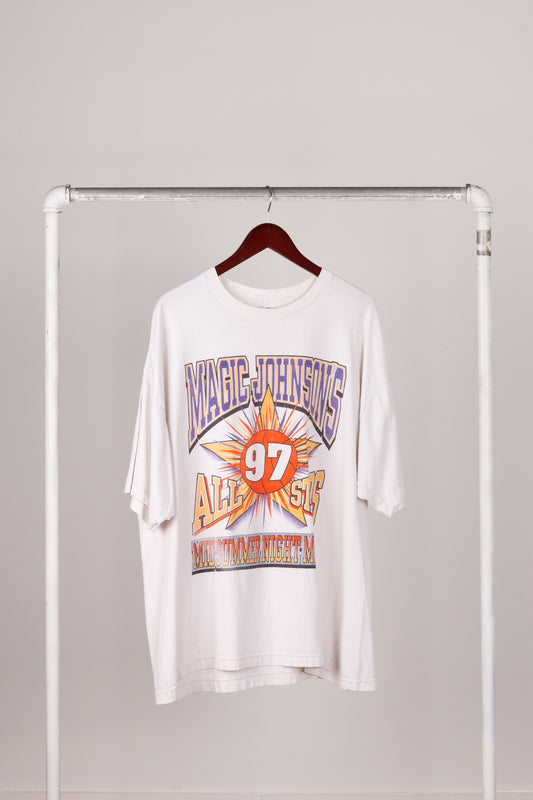 Vintage 1997 Magic Johnson 'Mid Summer Night Magic All Star Game' Tee