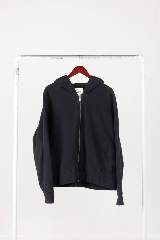 Jil Sander+ SS21 'Embroidered Logo' Zip-Up Hooded Sweatshirt (2021)