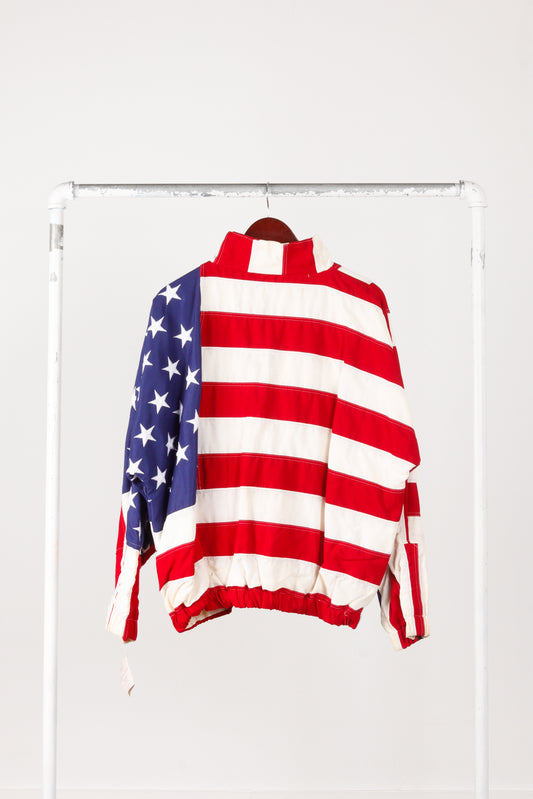 Vintage 1993 Limited Edition LTD 'American Flag' Zip Up Jacket