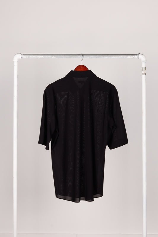 Jil Sander SS14 'Polyamide Elastic 1/4 Zip' Shirt Black (2014)