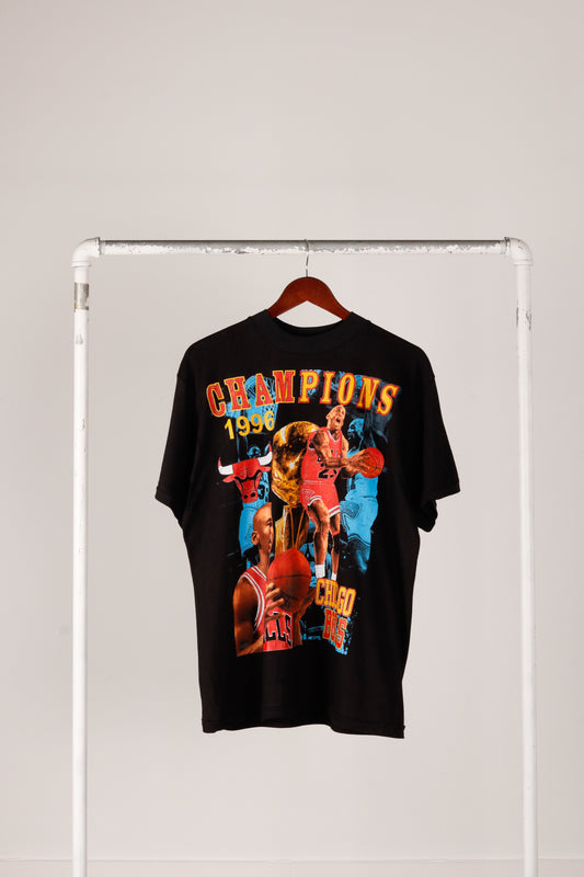 Vintage 1996 Chicago Bulls 'Champions 1996' Rap Tee