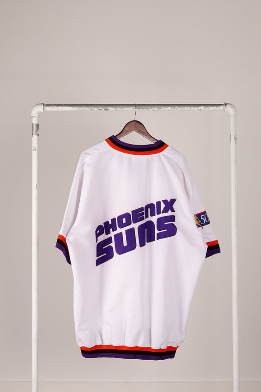 Vintage 1996 Phoenix Suns 'Team Issued NBA 50th Anniversary Patch Warm Up' Top Home