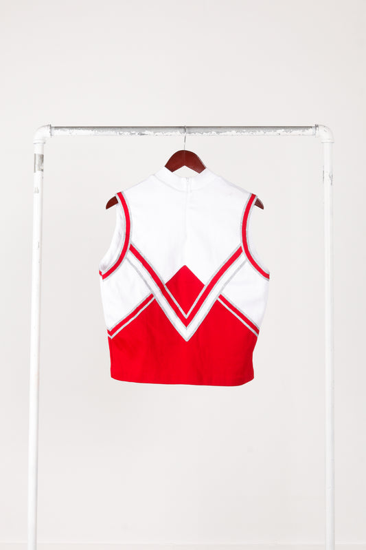 Vintage 90's SR 'Sleeveless Embroidered Cheerleader' Top