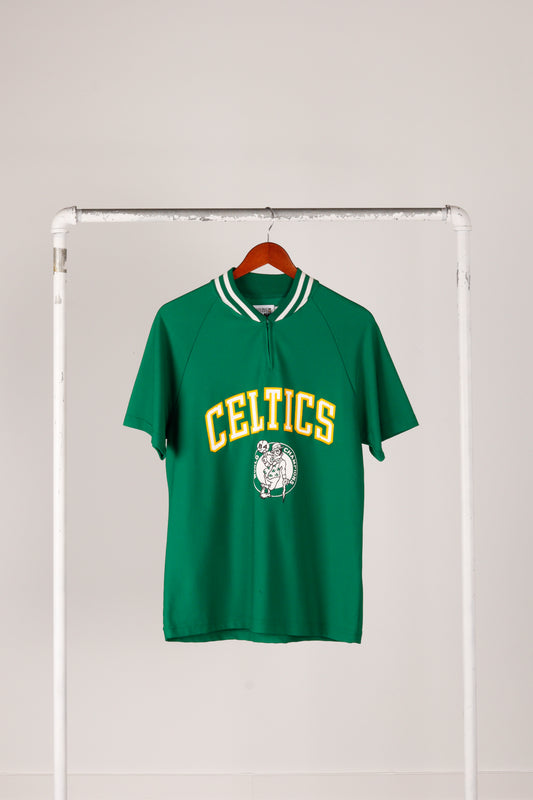 Vintage 1984 Sand Knit Boston Celtics 'World Champions' Quarter Zip Top