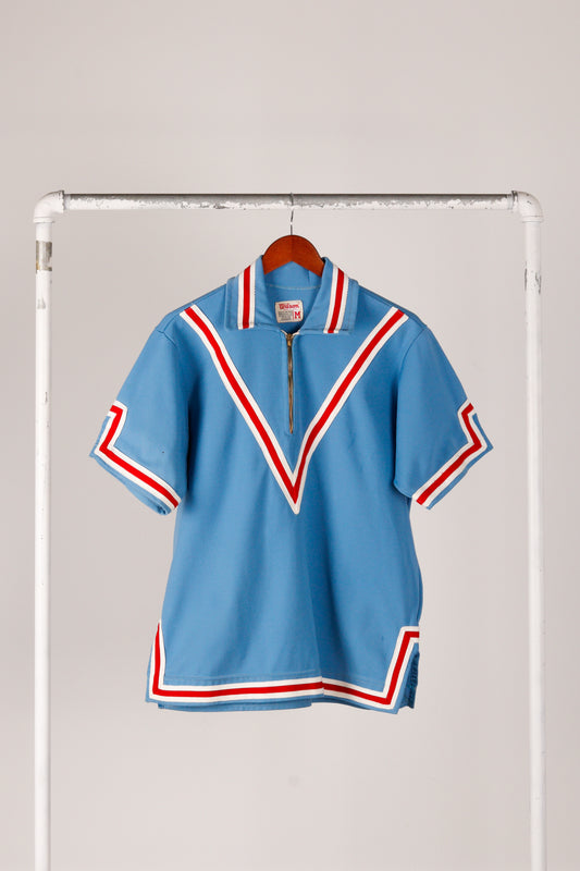 Vintage 1979 San Diego Clippers 'Quarter Zip Pull Over Shirt' Away