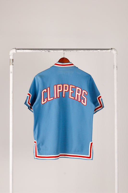 Vintage 1979 San Diego Clippers 'Quarter Zip Pull Over Shirt' Away