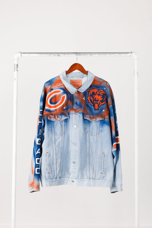 Levi's 'Chicago Bears Tony Alamo Inspired' Custom Painted Trucker Jacket