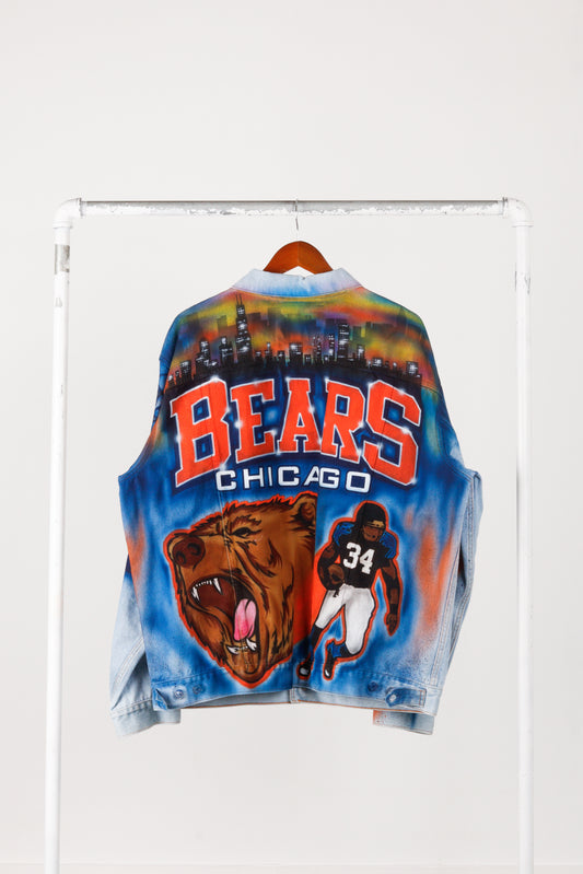 Levi's 'Chicago Bears Tony Alamo Inspired' Custom Painted Trucker Jacket