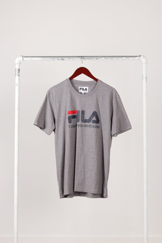 Gosha Rubchinskiy x FILA SS17 'Logo' Tee Grey (2017)