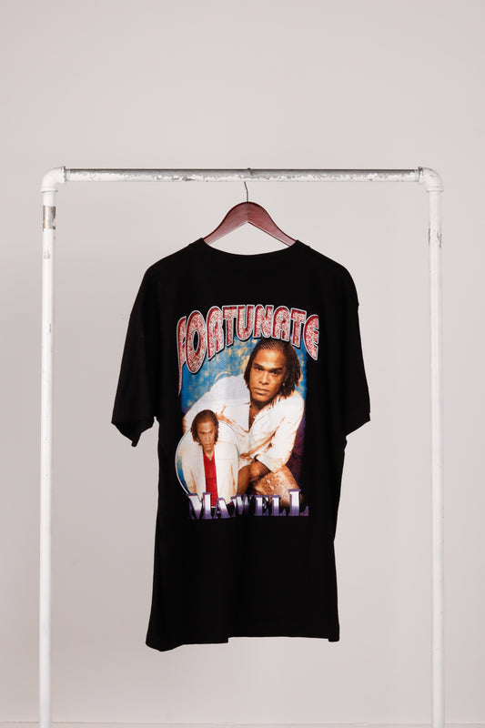 Vintage 1999 Maxwell 'Fortunate' Double Sided Rap T-Shirt