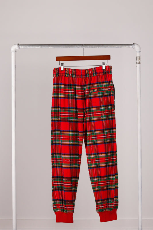 OFF-White x Umbro SS17 'Red Tartan Plaid Check' Pants (2017)