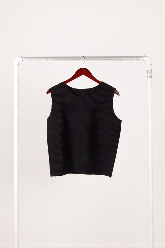 me Issey Miyake SS10 'Pleated' Tank Top Black (2010)