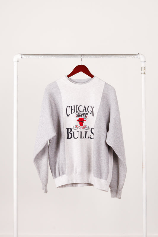 Vintage 90's Chicago Bulls 'Two Panel Double Collar' Crewneck Sweatshirt