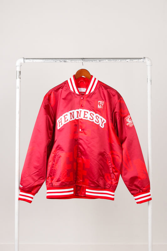 Mitchell & Ness x NBA x Hennessy 'Spell Out Logo' Satin Jacket (2024)