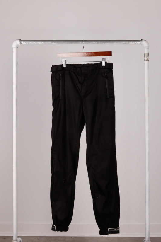 Prada SS18 'Rubber Logo Cuff Technical Nylon' Track Pants (2018)