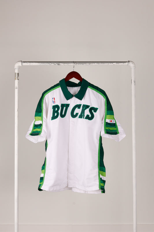 Vintage 1993 Milwaukee Bucks 'Player Issued Morton Warm Up' Top Home