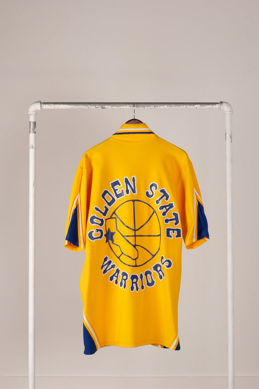 Vintage 1984 Golden State Warriors 'Player Issued Plumber Warm Up' Shirt Home