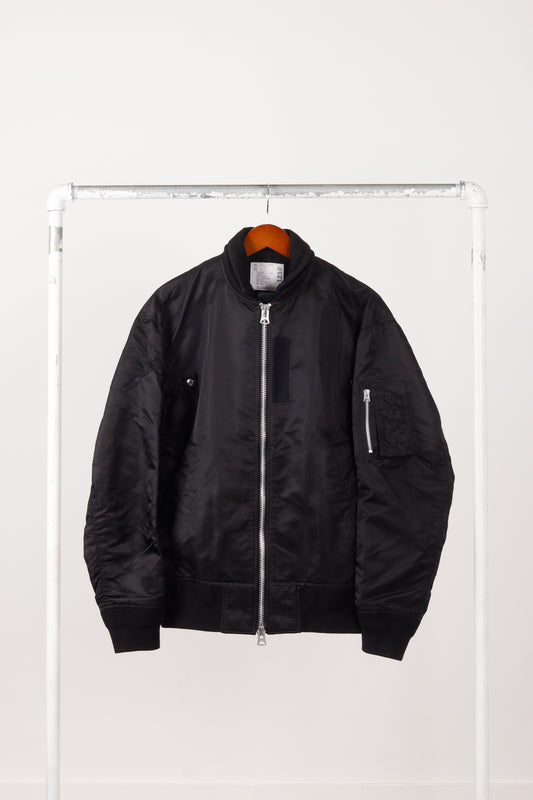 Sacai FW18 'Layered Flight' Bomber Jacket Black (2018)