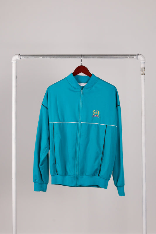 80's Christian Dior Monsieur 'Emblem Logo' Track Suit Teal