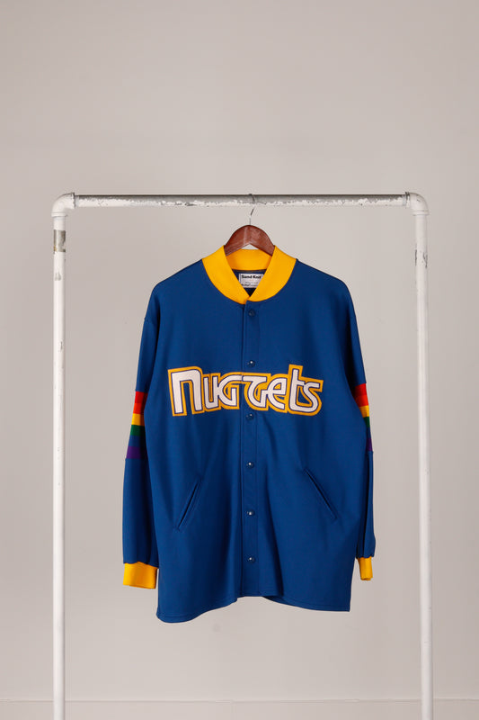 Vintage 1986 Sand Knit Denver Nuggets 'Warm Up' Jacket Away