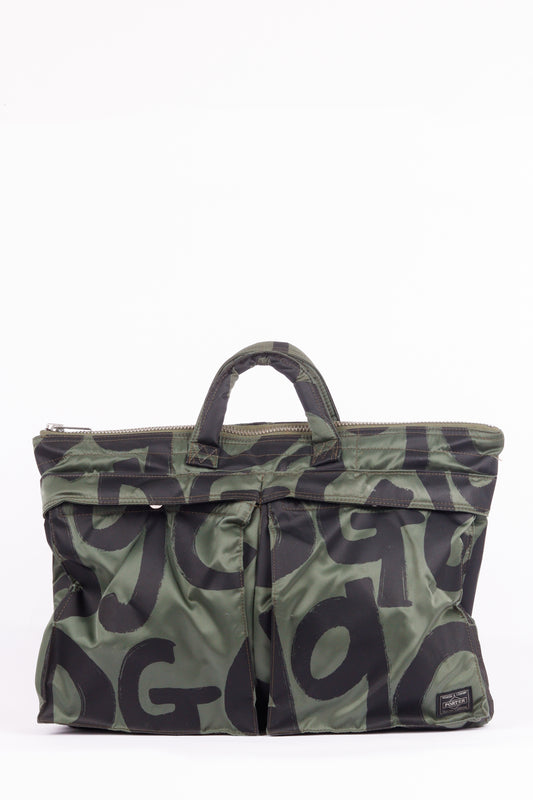 Porter x Comme des Garçons SS16 '80th Anniversary Tanker' Briefcase Bag Olive (2016)