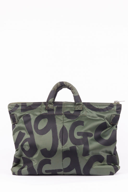 Porter x Comme des Garçons SS16 '80th Anniversary Tanker' Briefcase Bag Olive (2016)