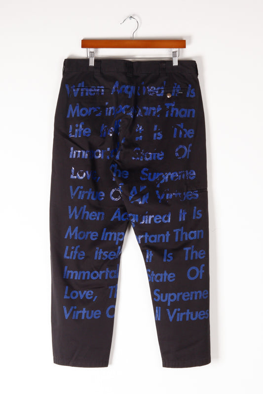 Supreme x Junya Watanabe Comme des Garçons FW21  'Printed Work Pant' Black (2021)