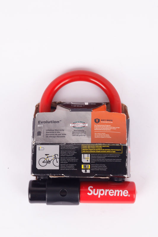 Supreme x Kryptonite FW15 'Evolution Mini' Bicycle U-Lock Red (2015)