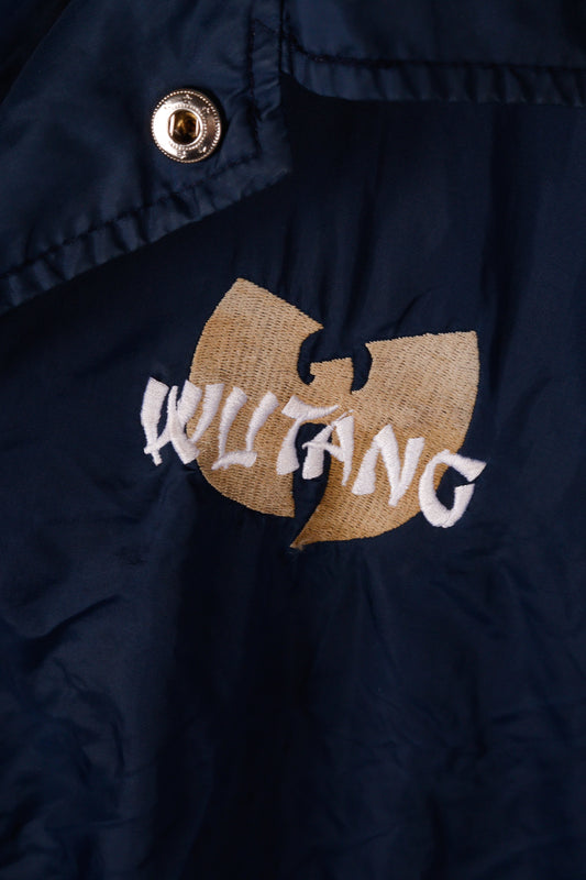 Vintage 1993 Wu-Tang Clan 'Embroidered Logo' Coach Jacket Navy