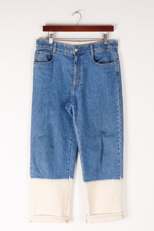 Stella McCartney SS21 'Dip Dyed Cropped' Jeans (2021)