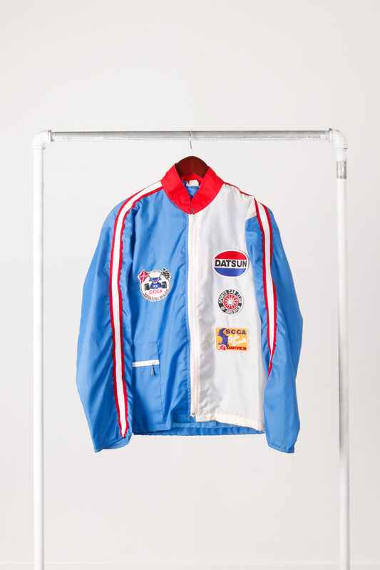 Vintage 70's Datsun 'Multi Patch' Moto Jacket Shell