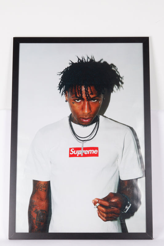 Supreme FW23 'NBA Young Boy Portrait' Poster (2023)