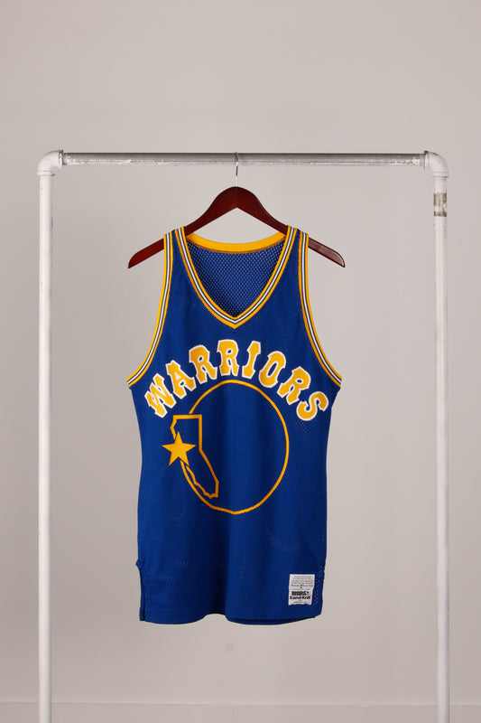 Vintage 1984 Sand Knit Golden State Warriors 'Team Issued Blank' Jersey Away