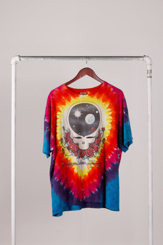 Vintage 2001 Grateful Dead 'Space Your Face' Tie Dye T-Shirt