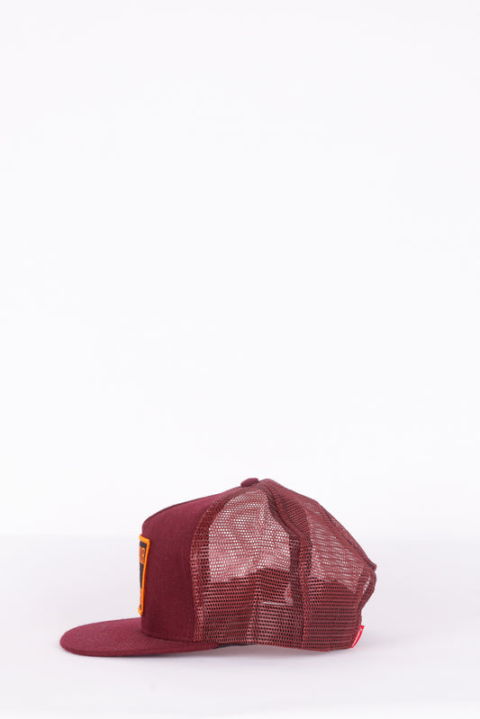 Supreme FW10 'Get Your Shit Together' Mesh Snapback Cap Burgundy (2010)