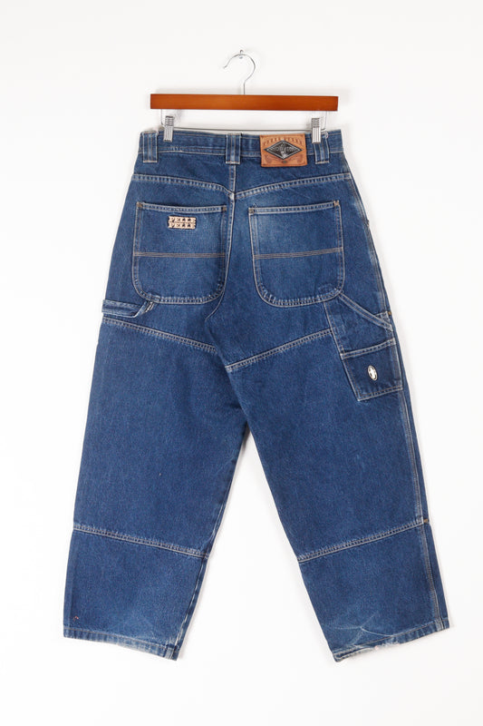 Vintage 90's Pelle Pelle Marc Buchanan 'Carpenter' Indigo Denim Jeans