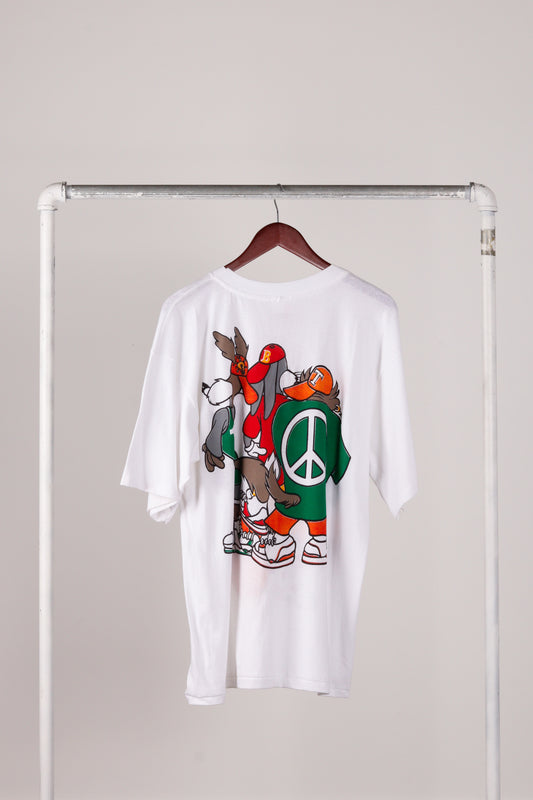 Vintage 1992 Looney Tunes 'Cross Colours Bootleg' Double Sided T-Shirt