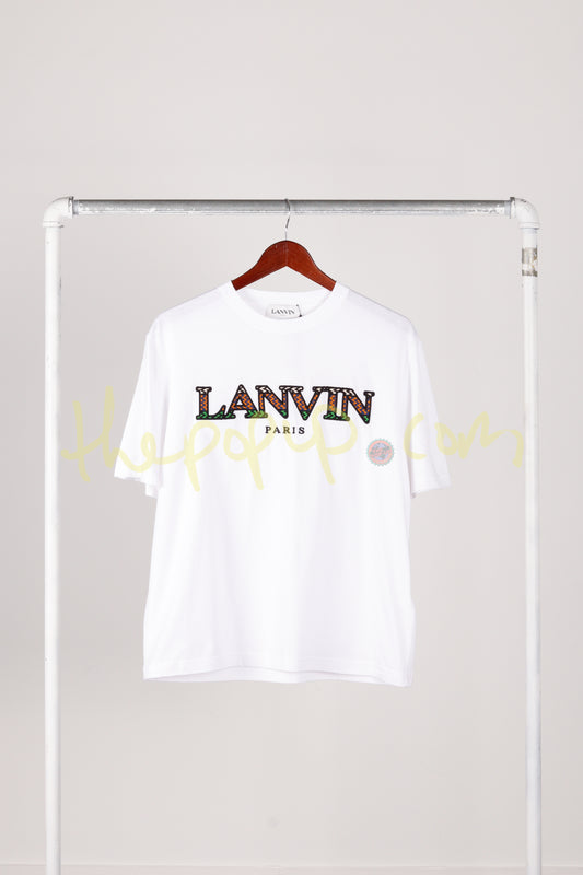 Lanvin FW21 'Curb Logo Embroidered' Shirt Optic White (2021)