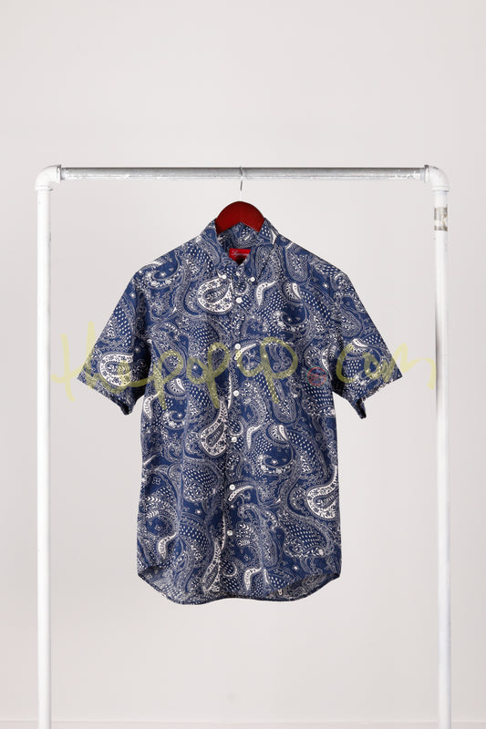 SS13 Supreme 'Paisley' S/S Shirt Navy (2013)